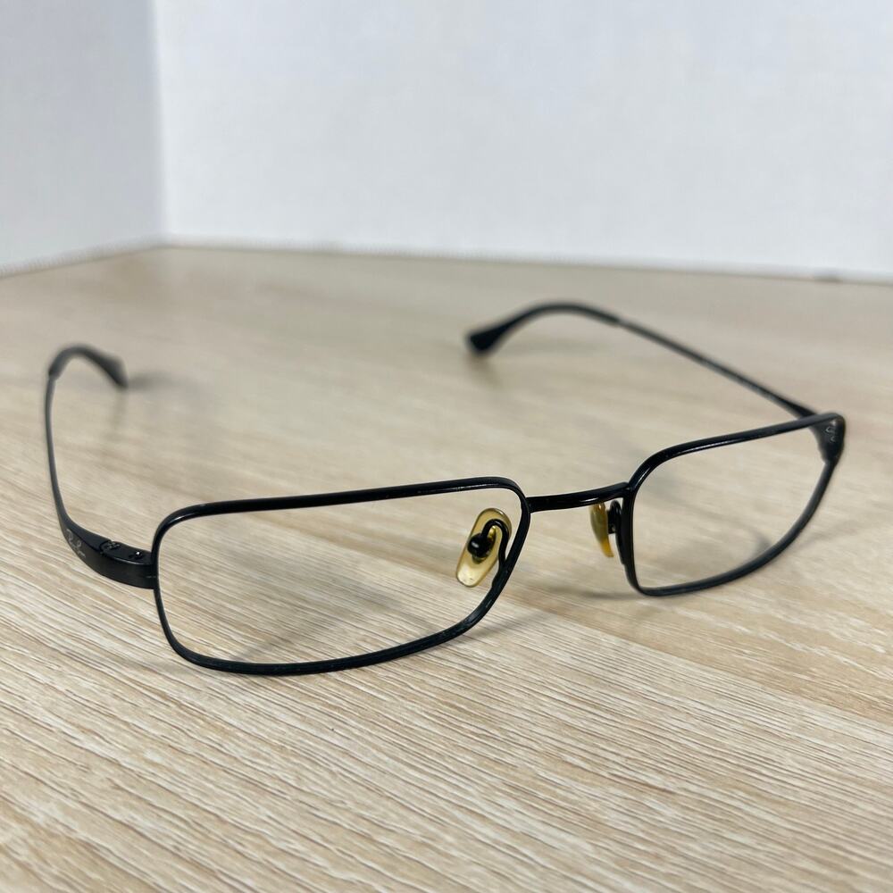 Ray-Ban RB8610 1012 Titanium Eyeglasses Black Metal Frames Only 52-18-140